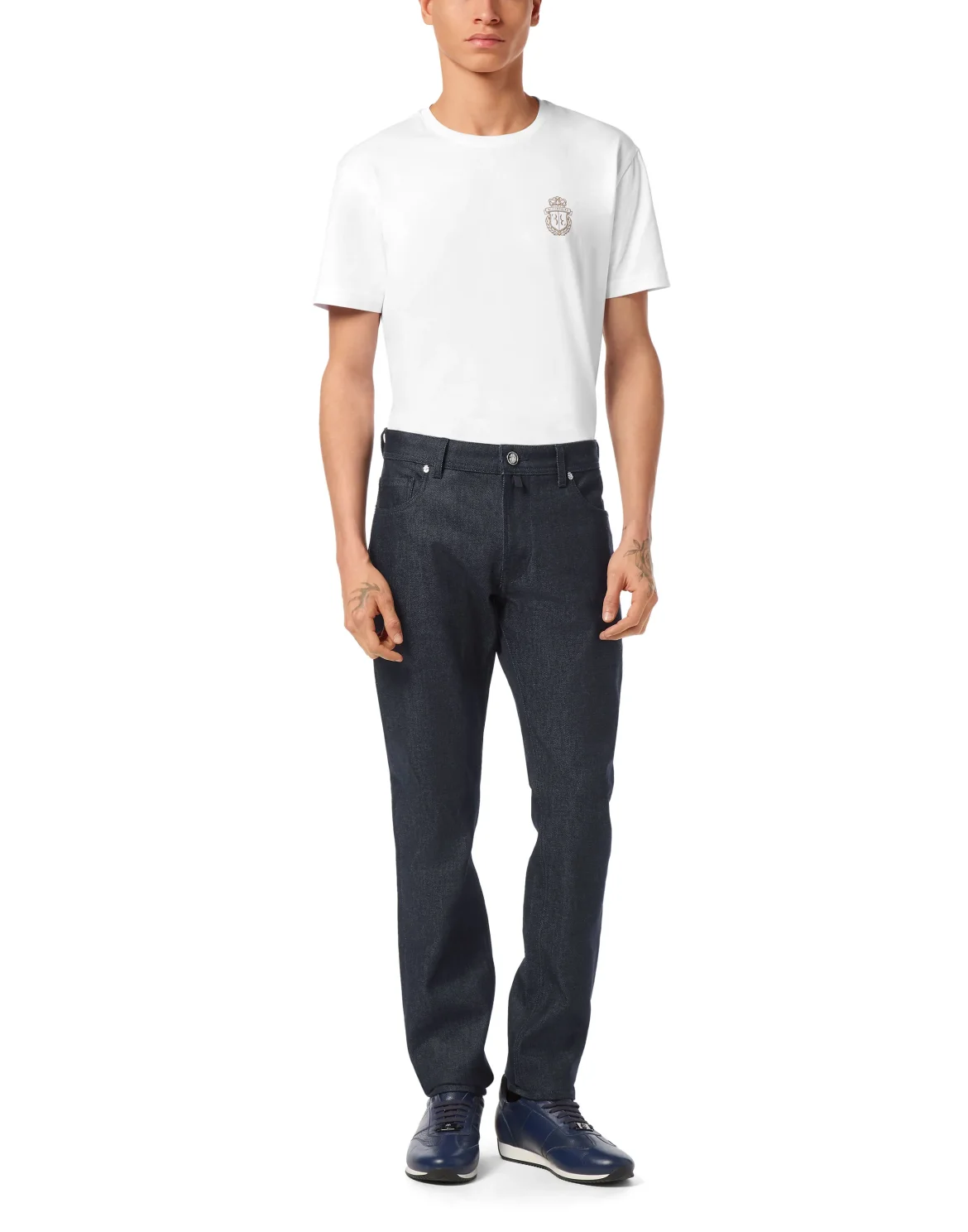 Elaphe 5 Pockets Super Straight Cut Jeans, цвет: Синий