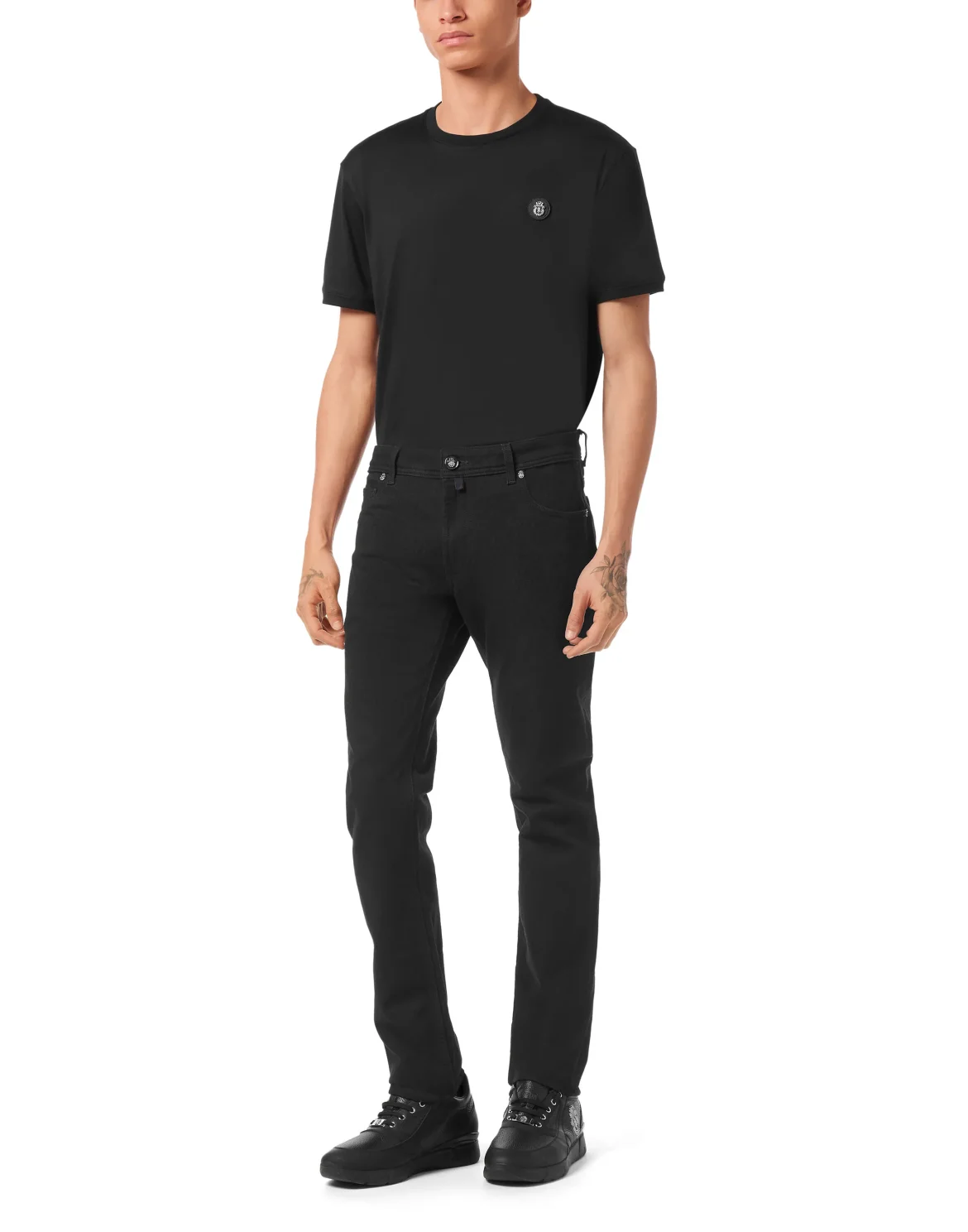 5 Pockets Super Straight Cut Jeans, цвет: Черный