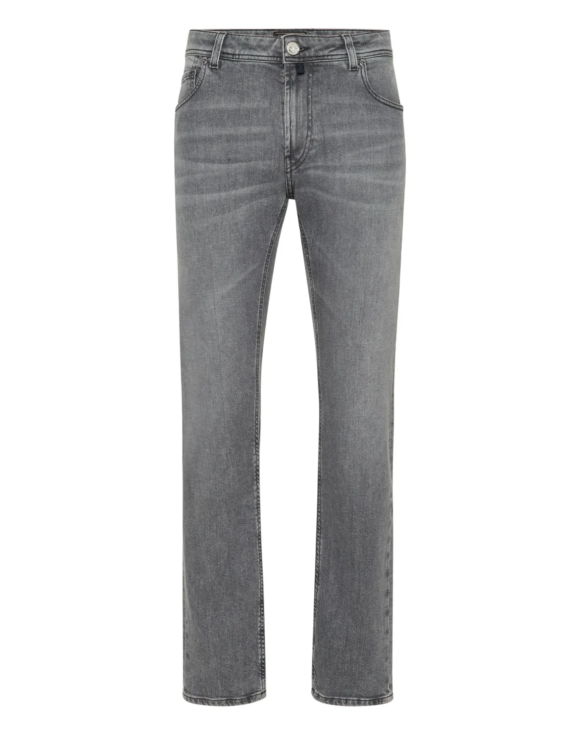 5 Pockets Super Straight Cut Jeans, цвет: Серый