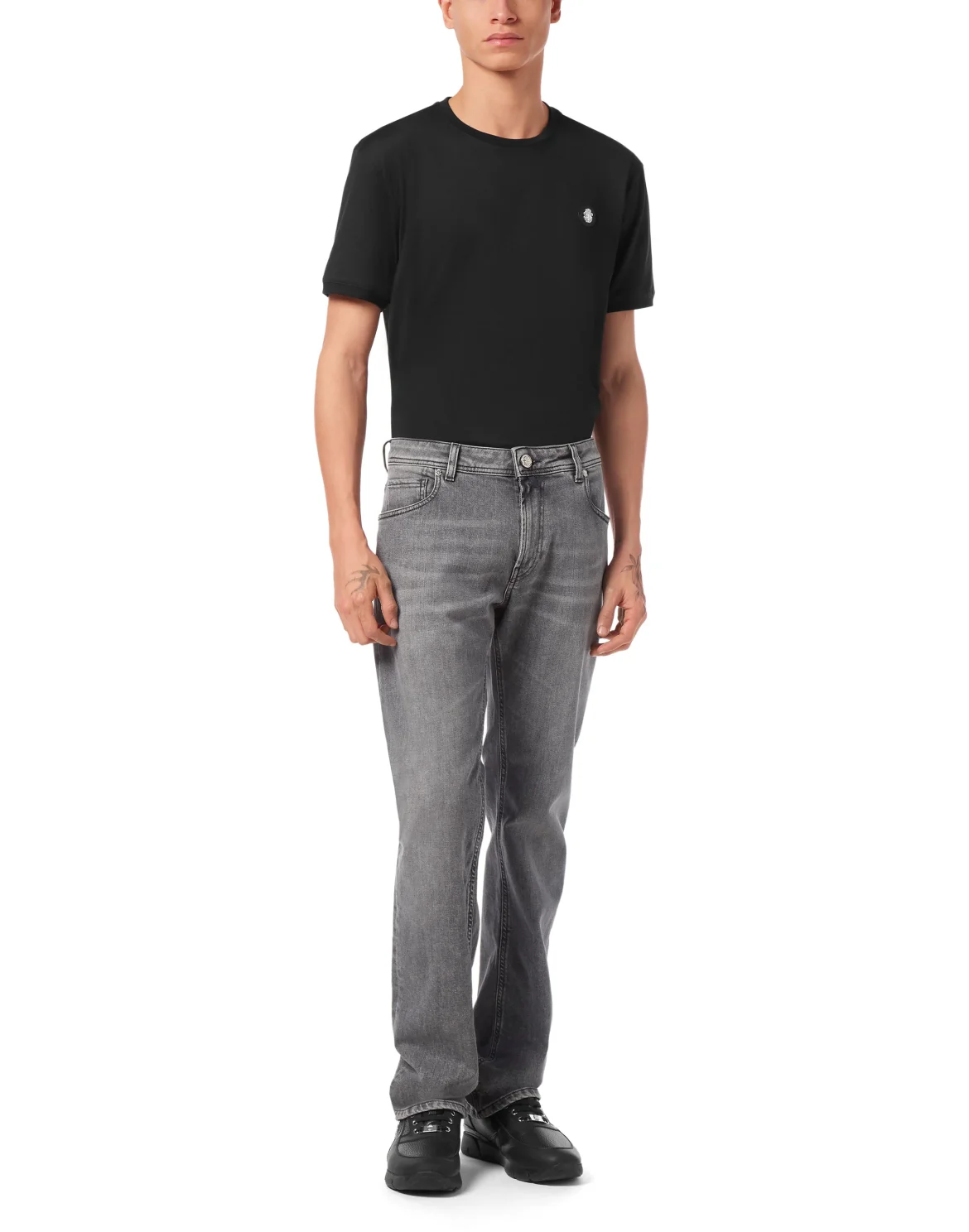 5 Pockets Daddy Straight Cut Jeans, цвет: Серый