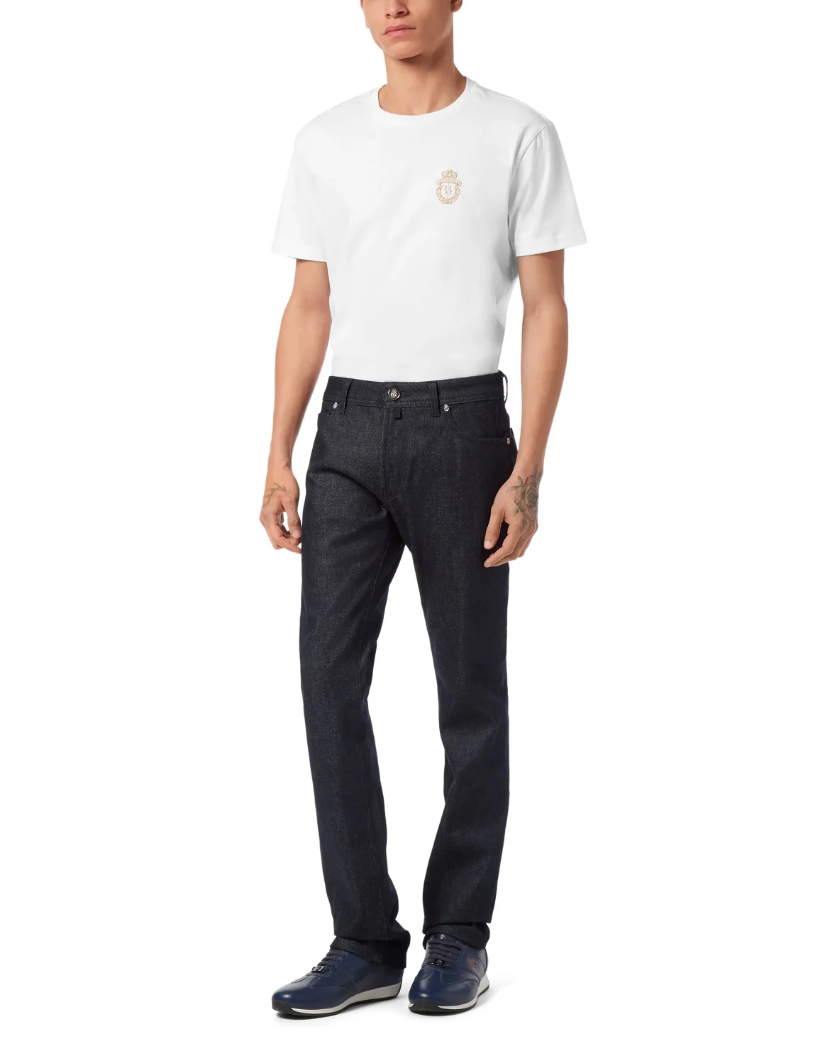 5 Pockets Daddy Straight Cut Jeans, цвет: Синий