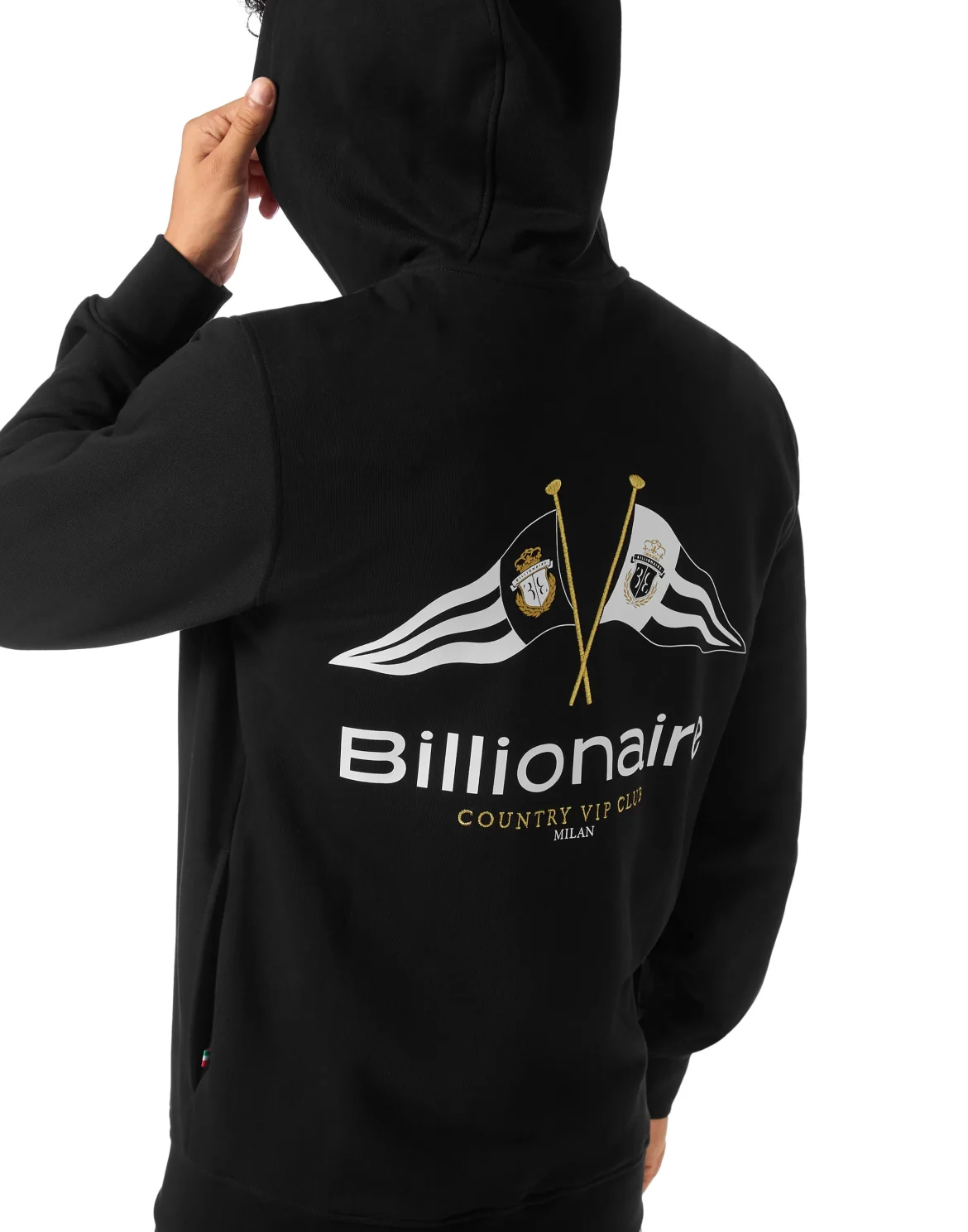 Hoodie Sweatjacket Flags, цвет: Черный