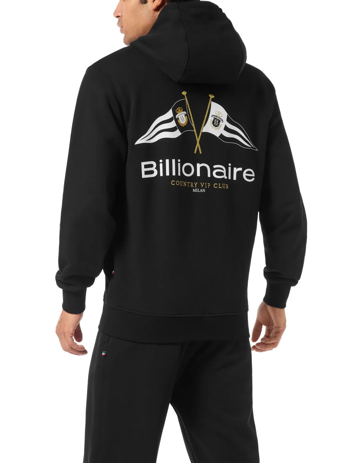 Hoodie Sweatjacket Flags, цвет: Черный