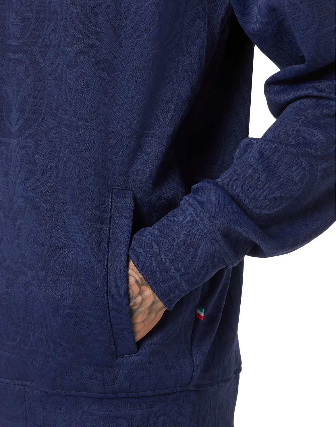Jacquard Tracksuit Jacket LS, цвет: Синий