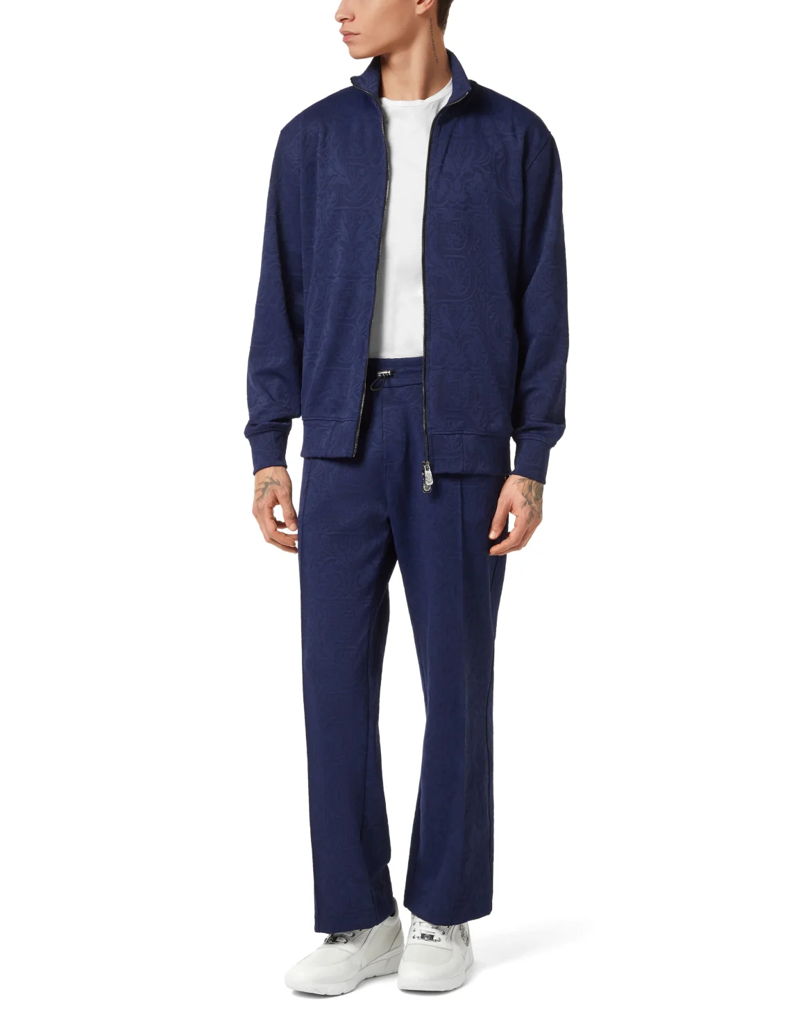Jacquard Tracksuit Jacket LS, цвет: Синий