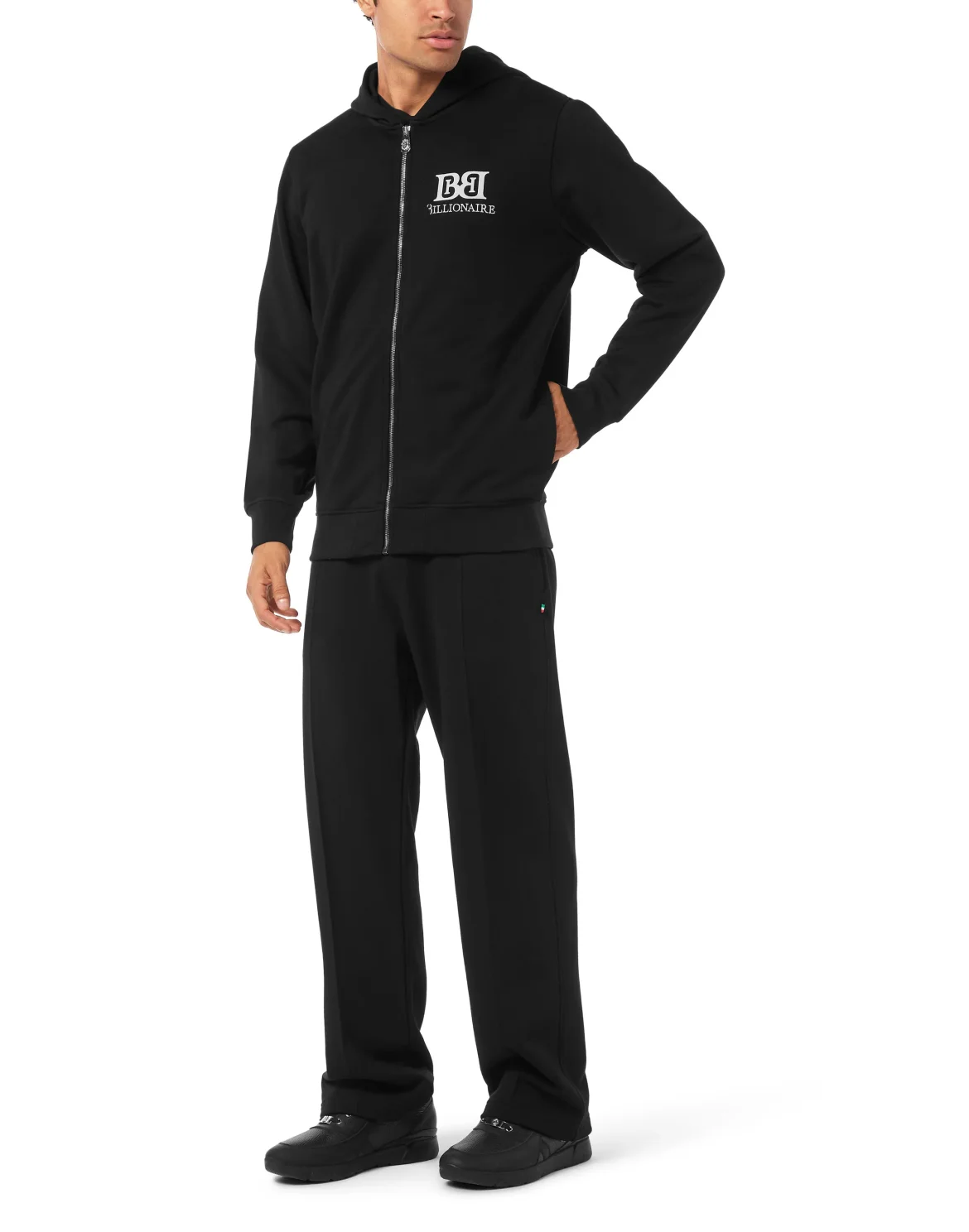 Hoodie Sweatjacket LS, цвет: Черный