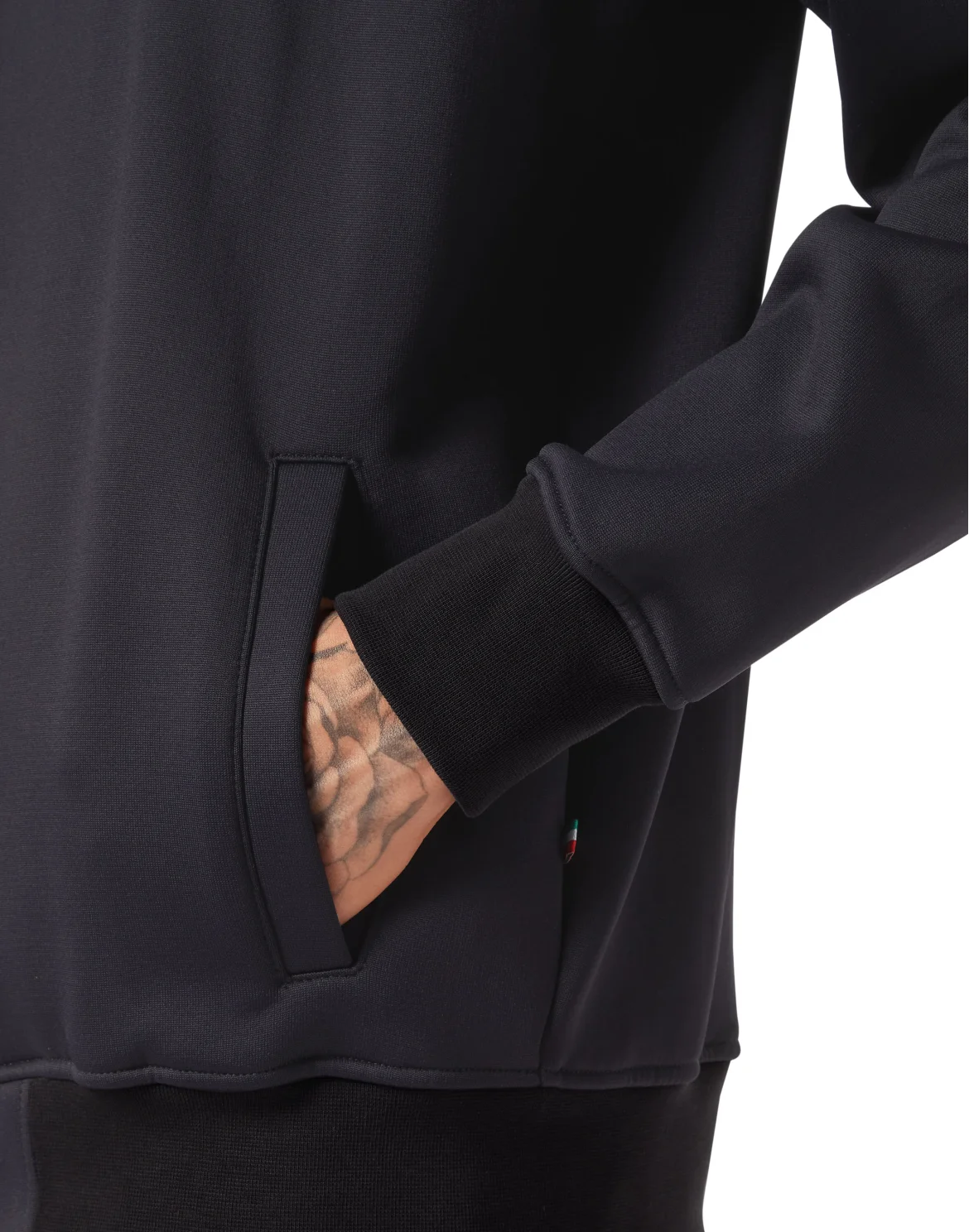 Tracksuit Jacket LS Crest, цвет: Черный