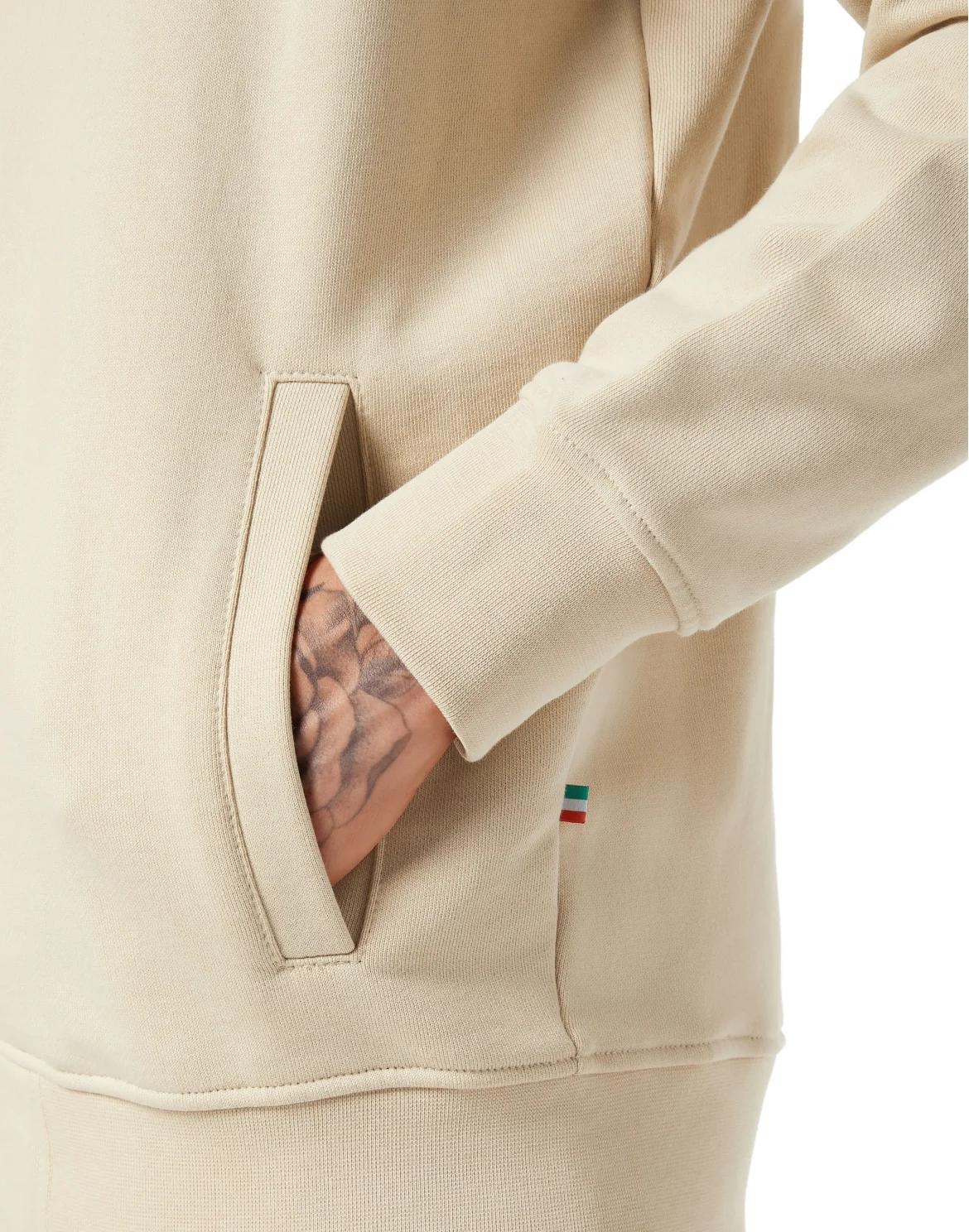 Tracksuit Jacket LS Crest, цвет: Бежевый