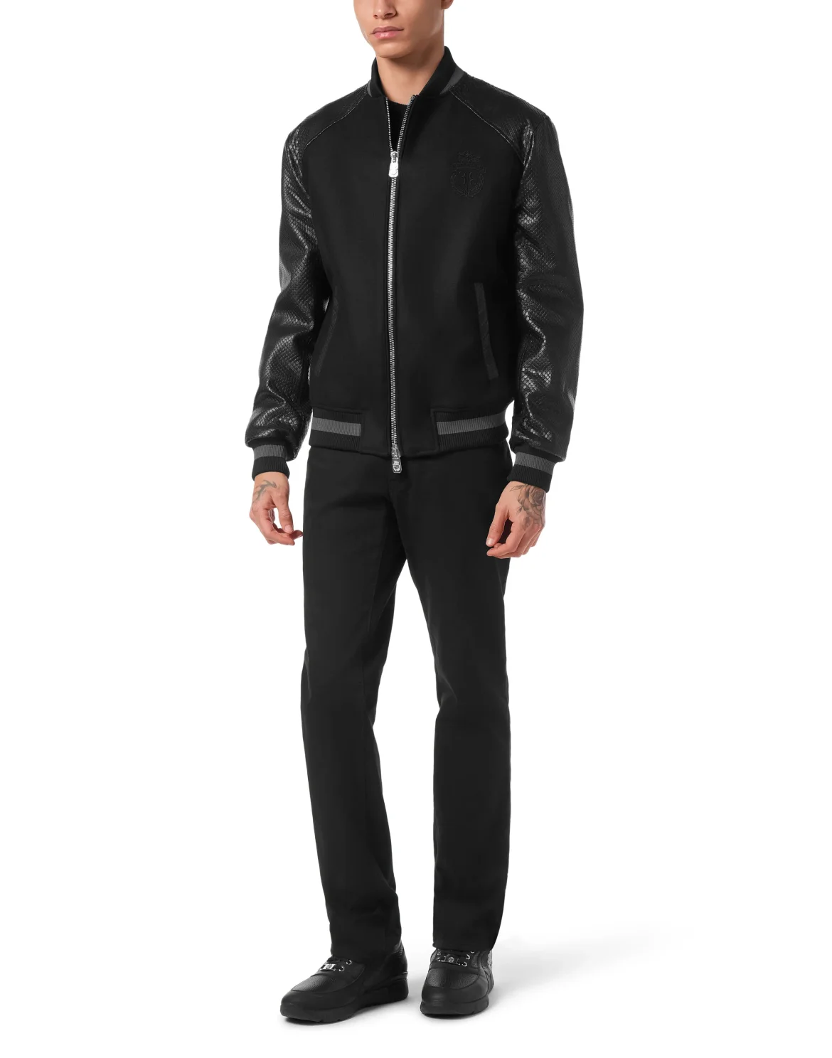 Nylon Elaphe Bomber, цвет: Черный