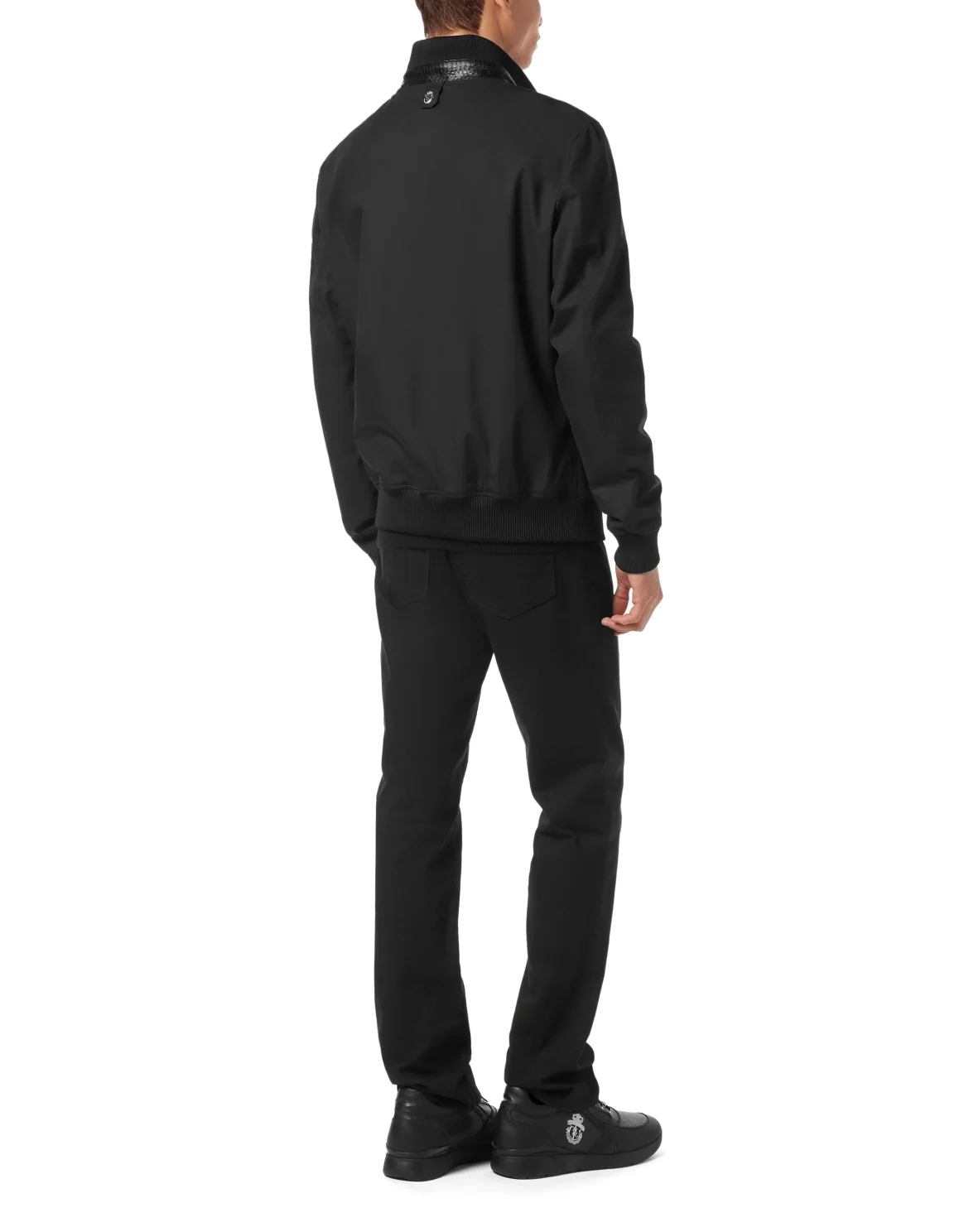 Bomber with Elaphe Details, цвет: Черный