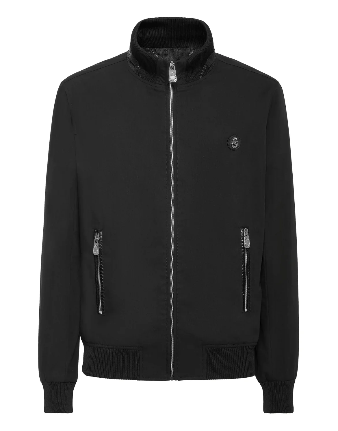 Bomber with Elaphe Details, цвет: Черный