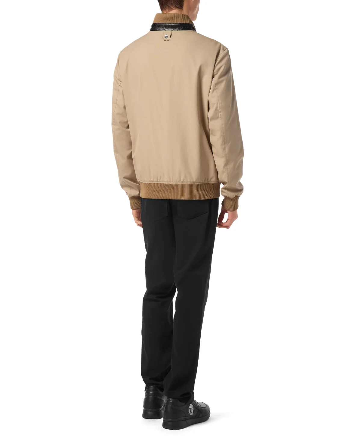 Bomber with Elaphe Details, цвет: Бежевый