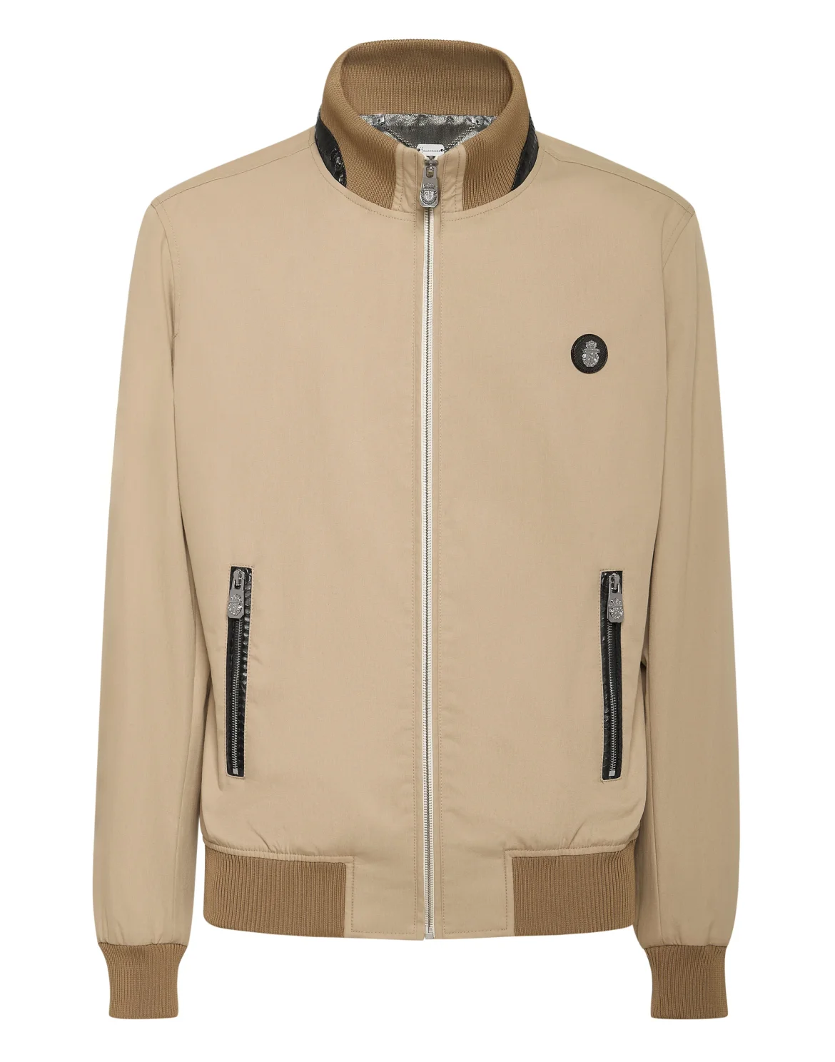 Bomber with Elaphe Details, цвет: Бежевый