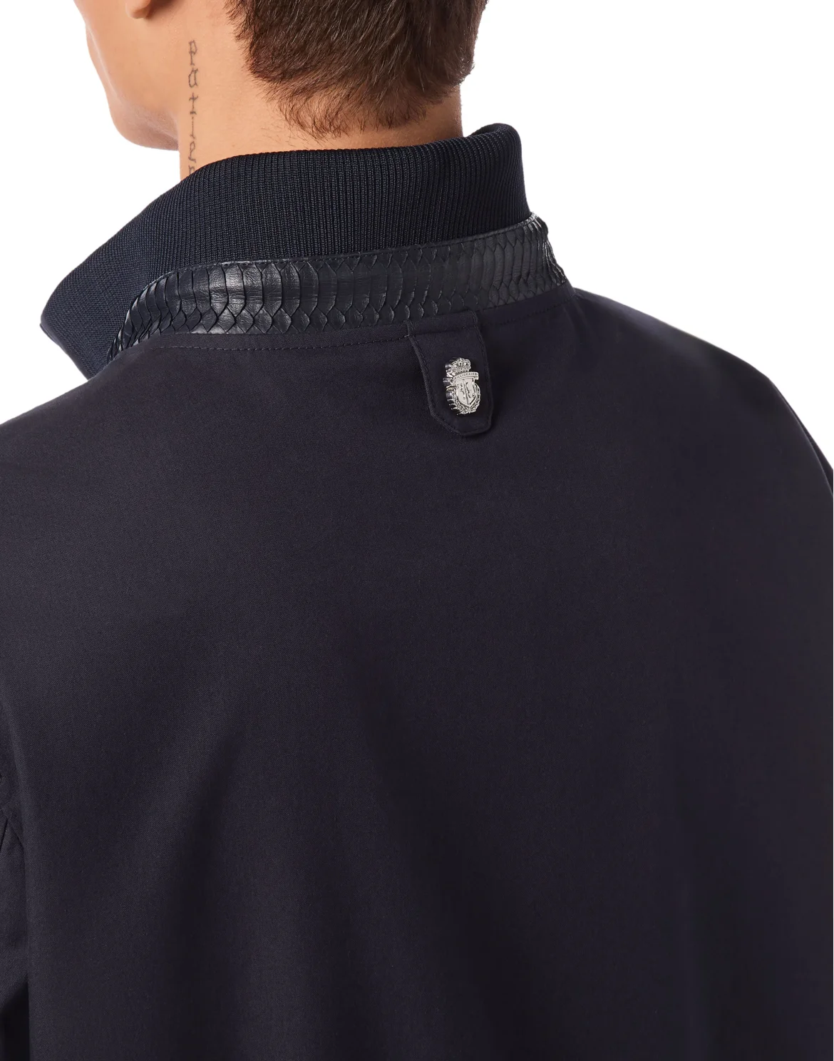 Bomber with Elaphe Details, цвет: Синий