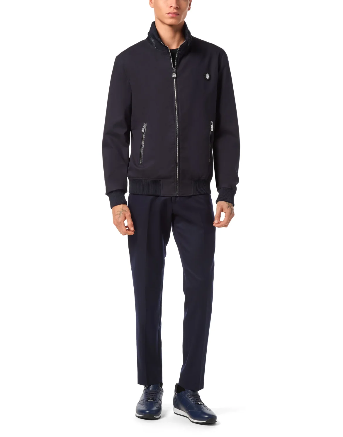 Bomber with Elaphe Details, цвет: Синий