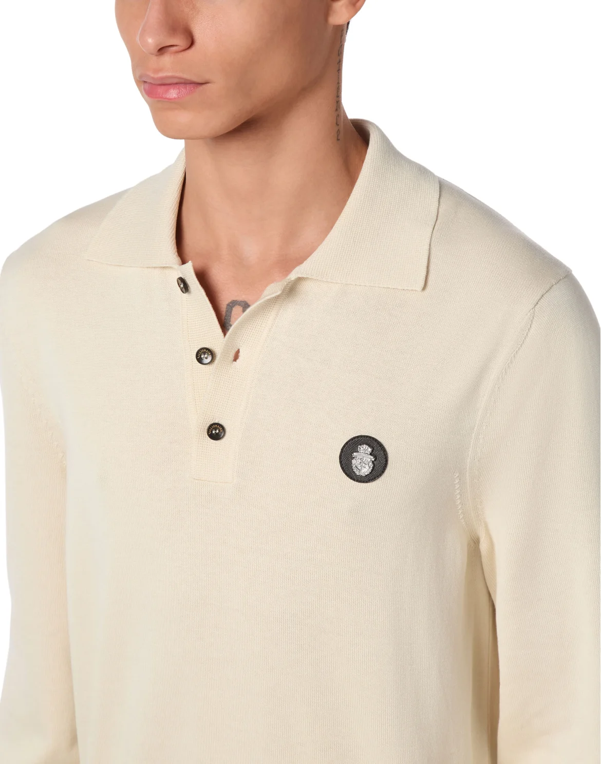 Cotton Silk Polo Shirt, цвет: Бежевый