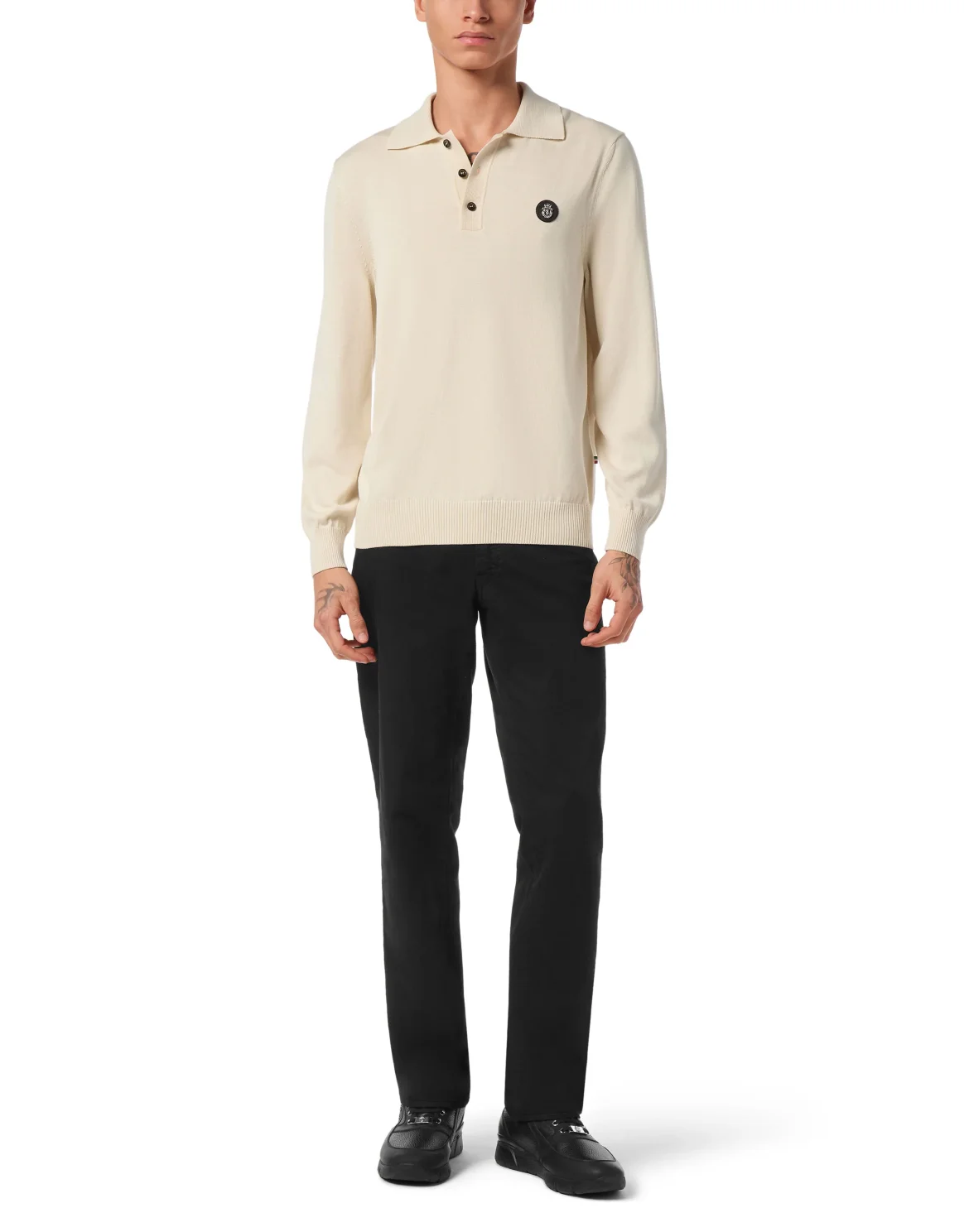 Cotton Silk Polo Shirt, цвет: Бежевый