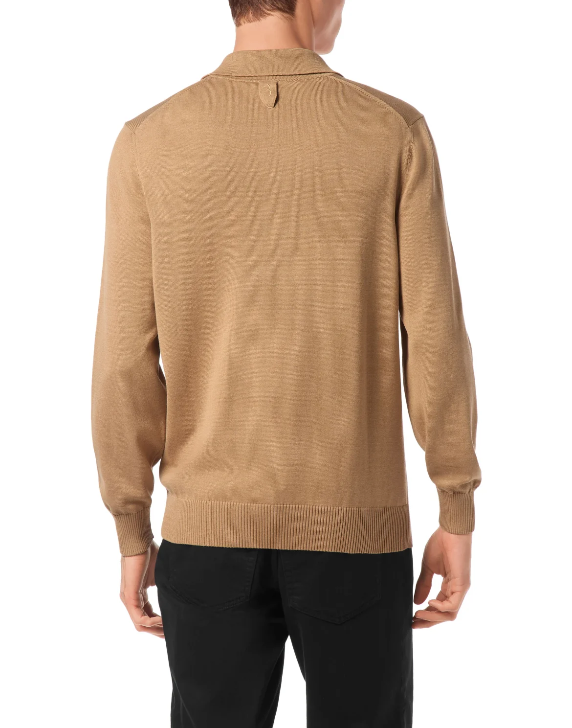 Cotton Silk Polo Shirt, цвет: Бежевый