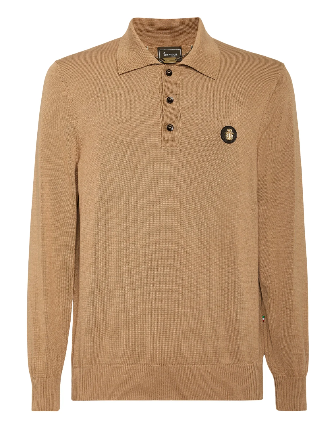 Cotton Silk Polo Shirt, цвет: Бежевый