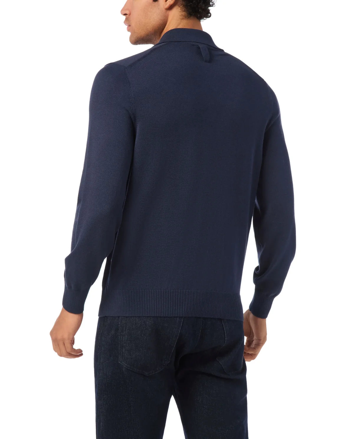 Cotton Silk Polo Shirt, цвет: Синий