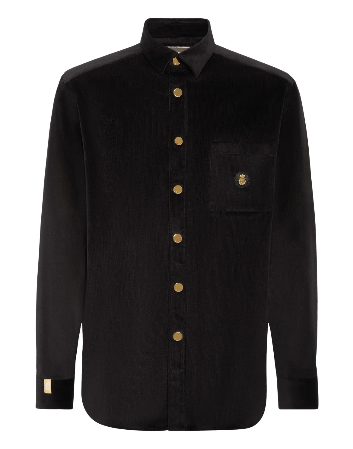 Corduroi Overshirt, цвет: Черный