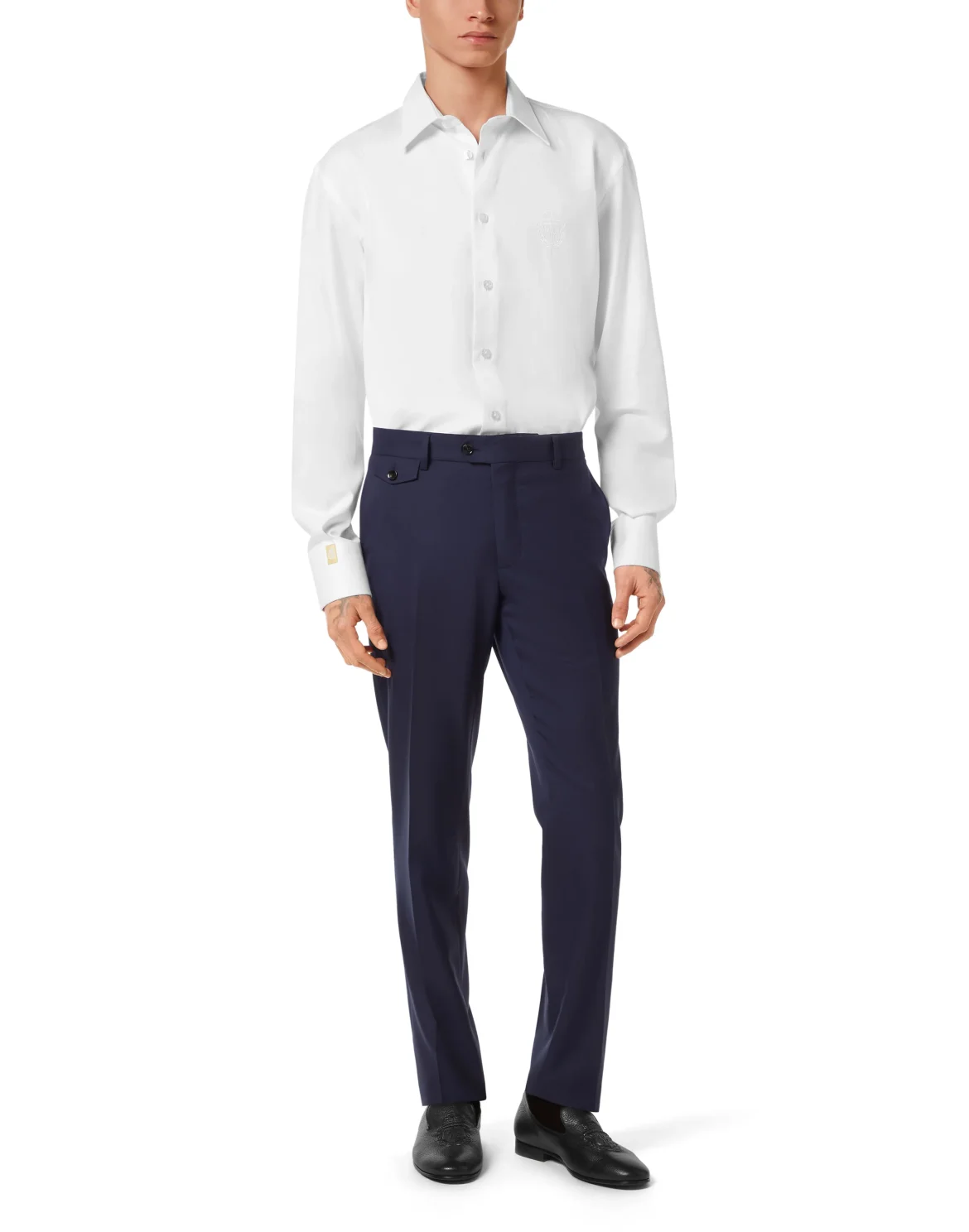 Cotton Twilled Shirt Regular Fit, цвет: Белый