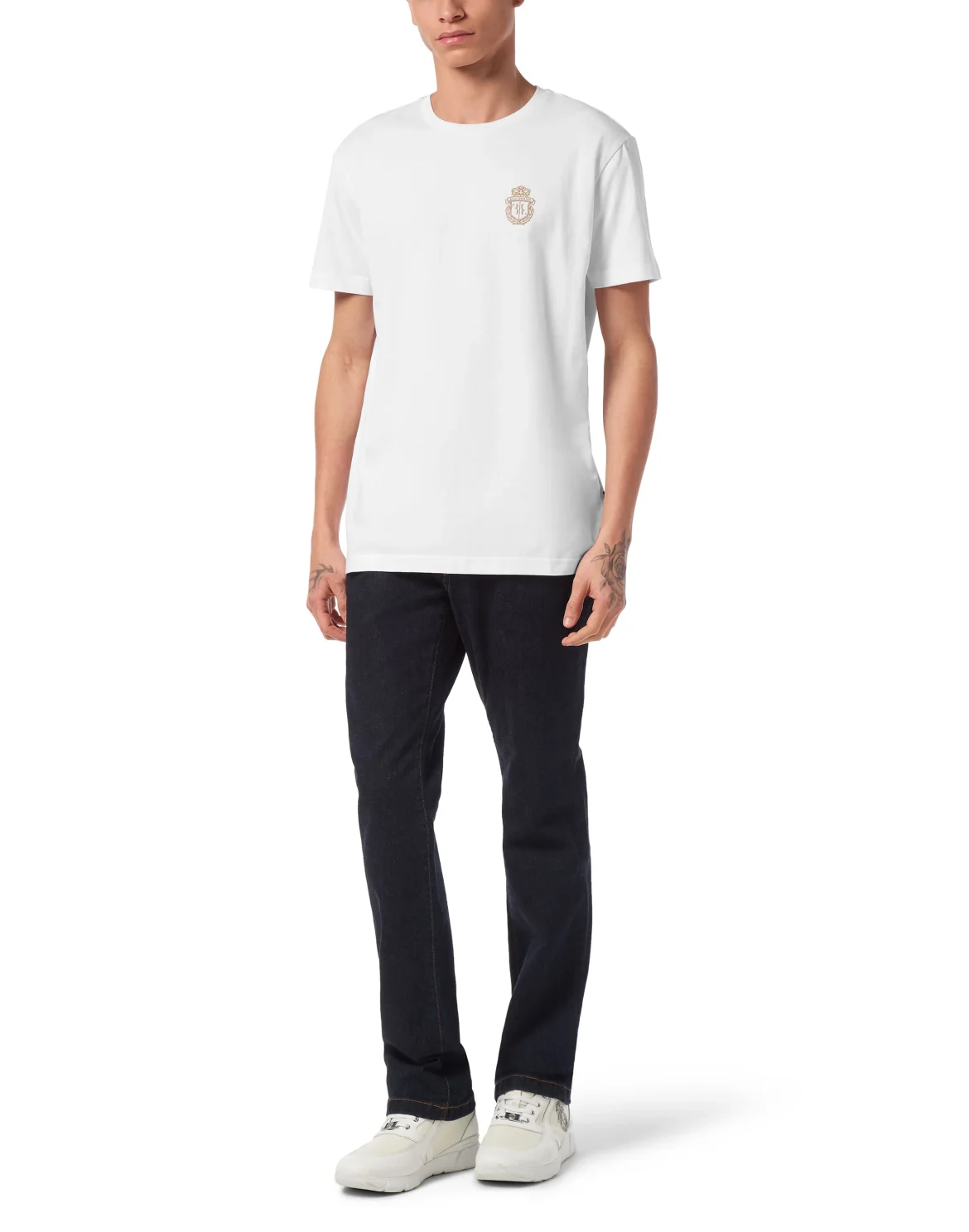 T-shirt Round Neck SS Crest, цвет: Белый