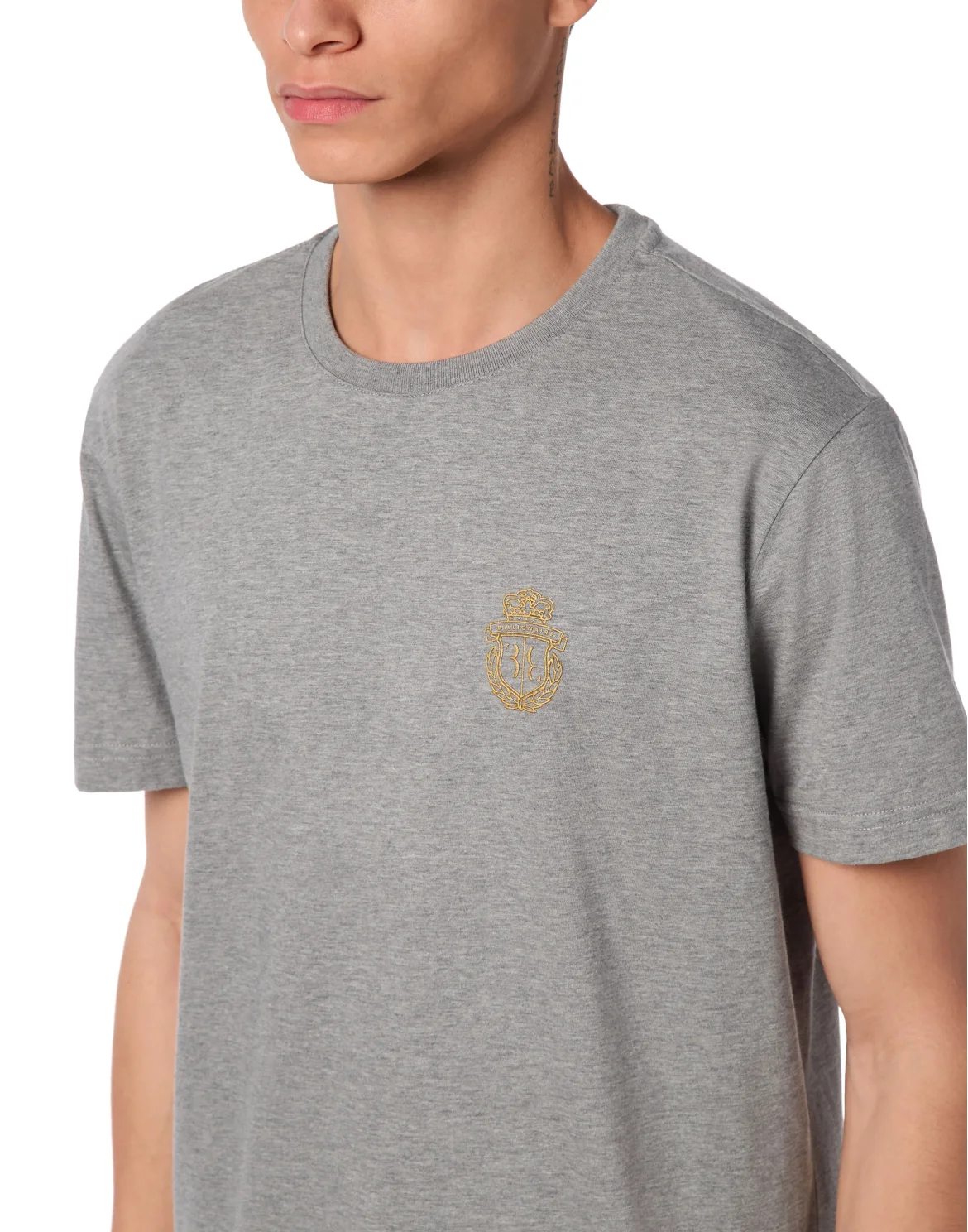 T-shirt Round Neck SS Crest, цвет: Серый