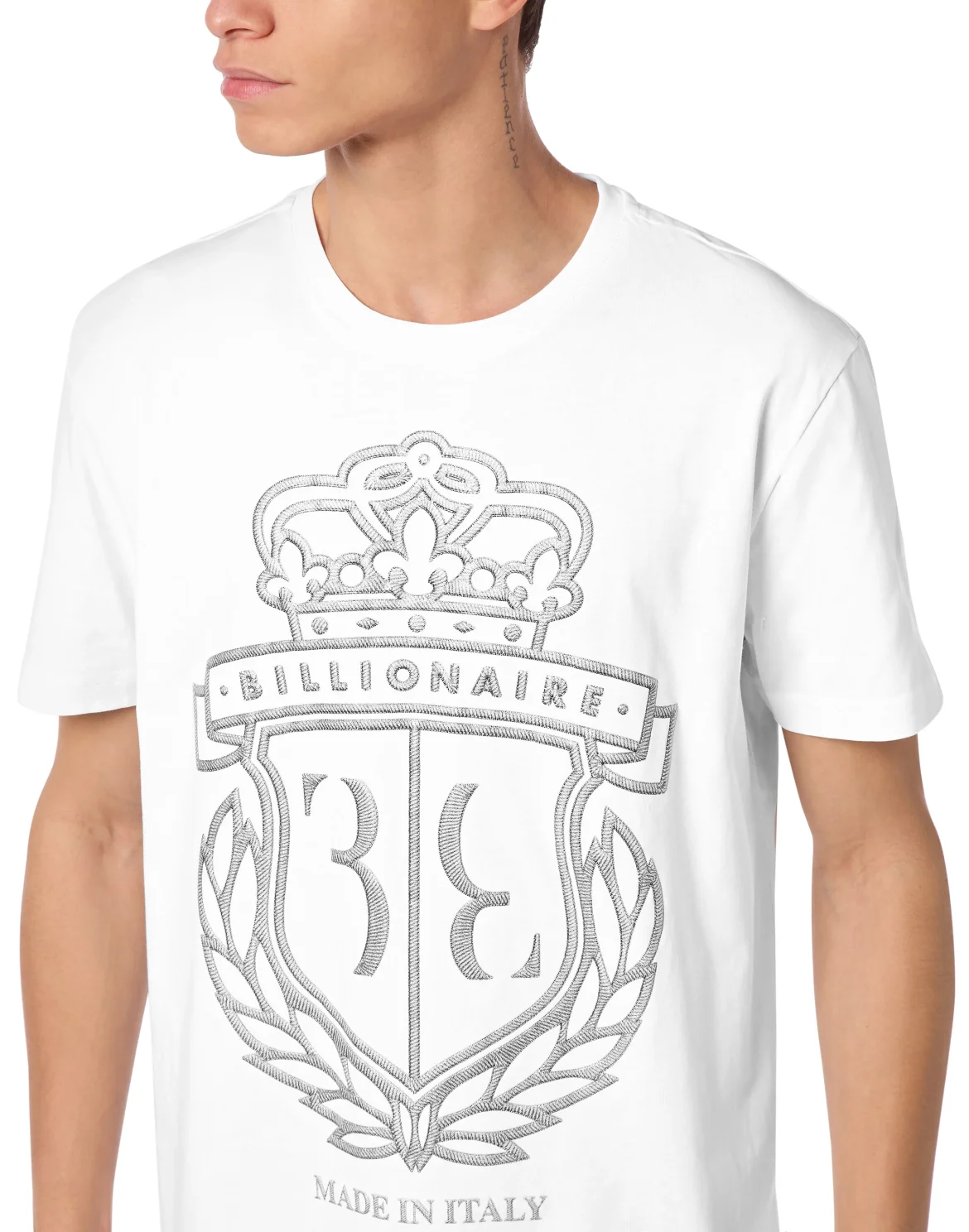 T-shirt Round Neck SS Crest, цвет: Белый