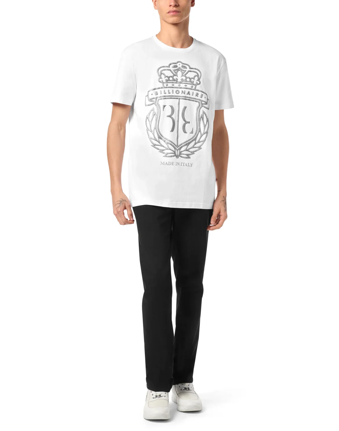 T-shirt Round Neck SS Crest, цвет: Белый