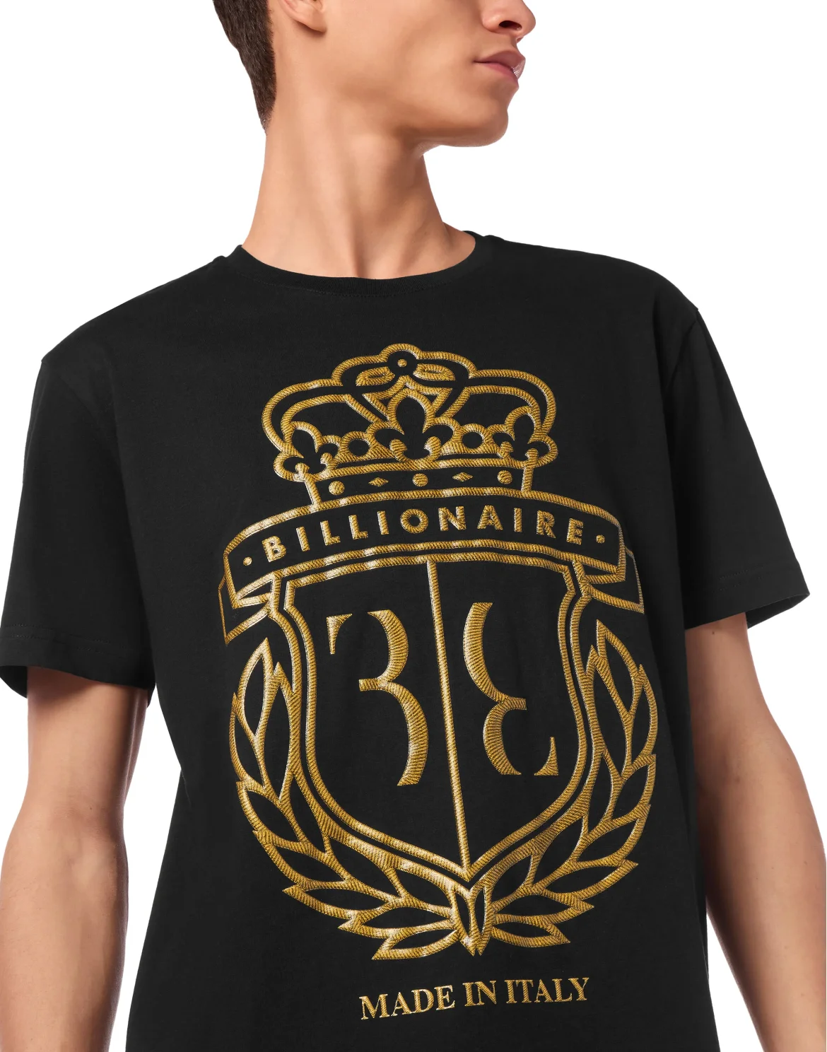 T-shirt Round Neck SS Crest, цвет: Черный