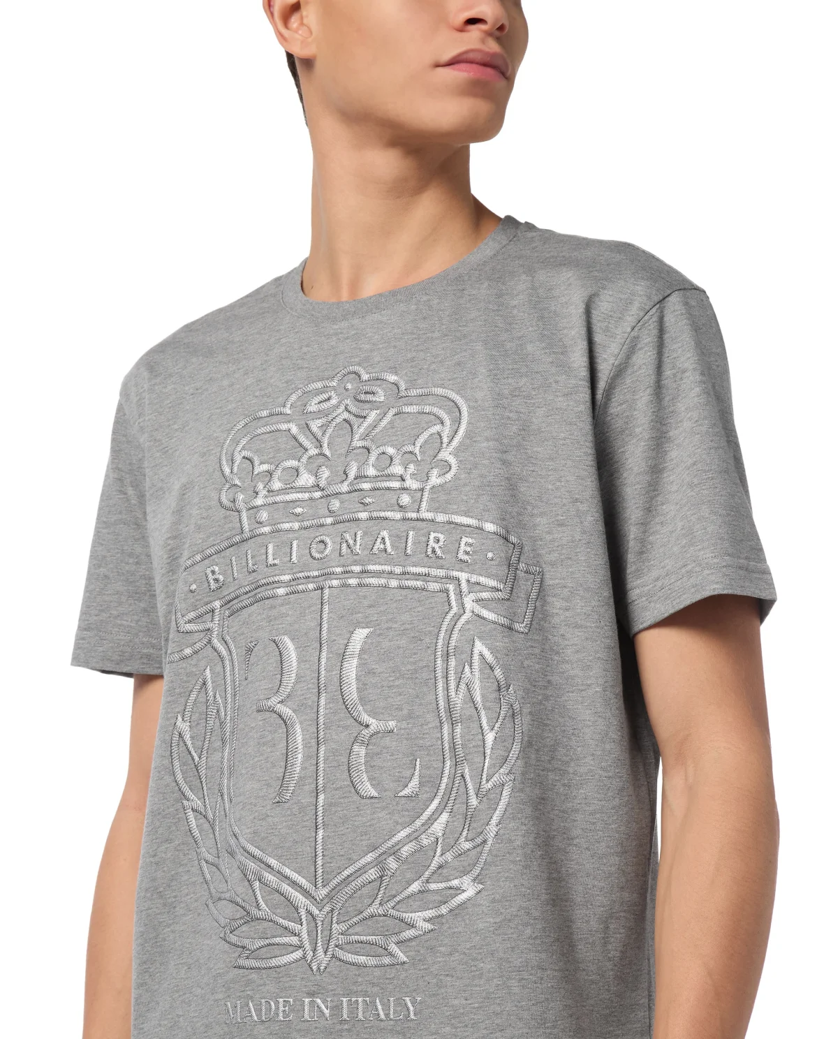 T-shirt Round Neck SS Crest, цвет: Серый