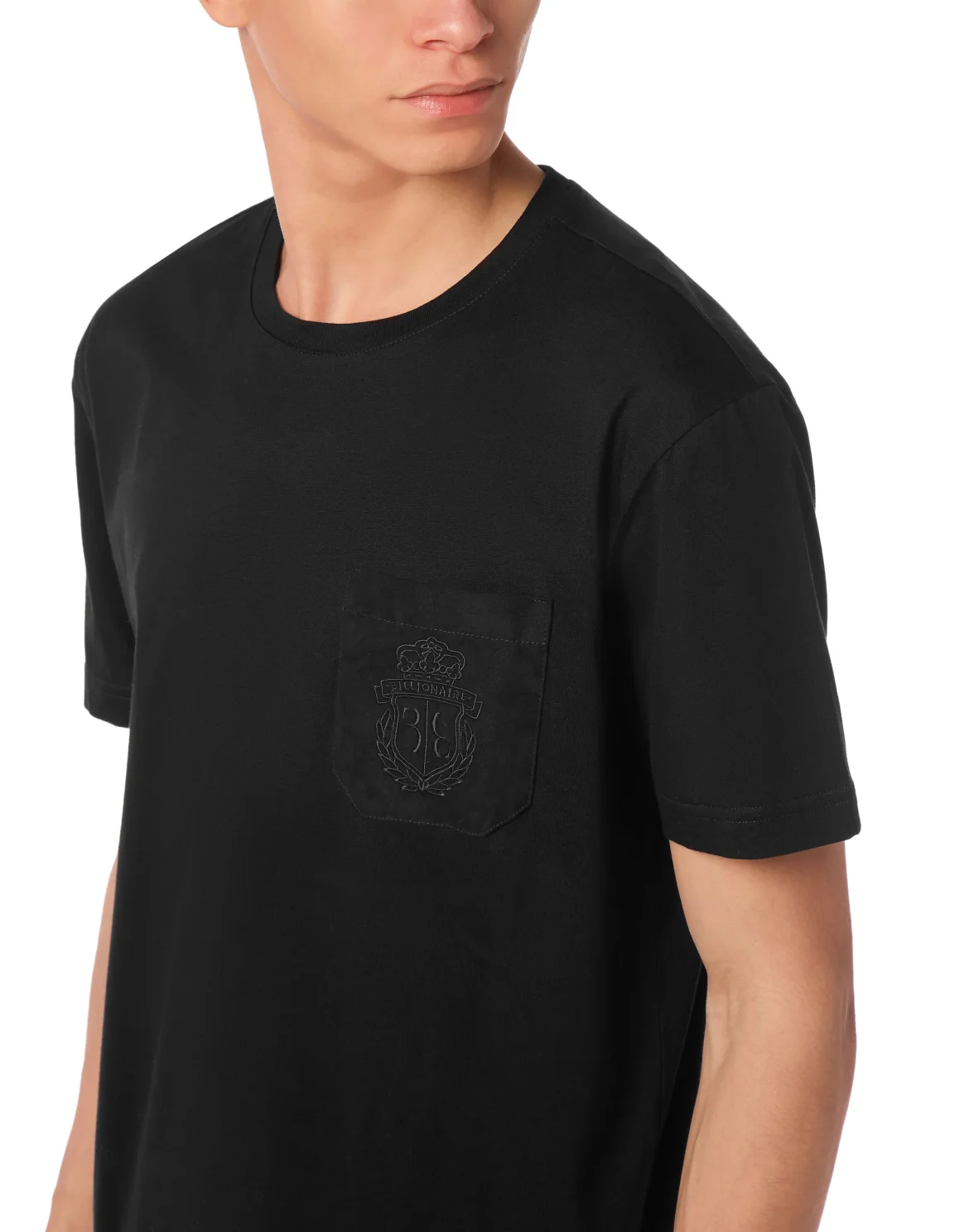T-shirt Round Neck SS Crest, цвет: Черный