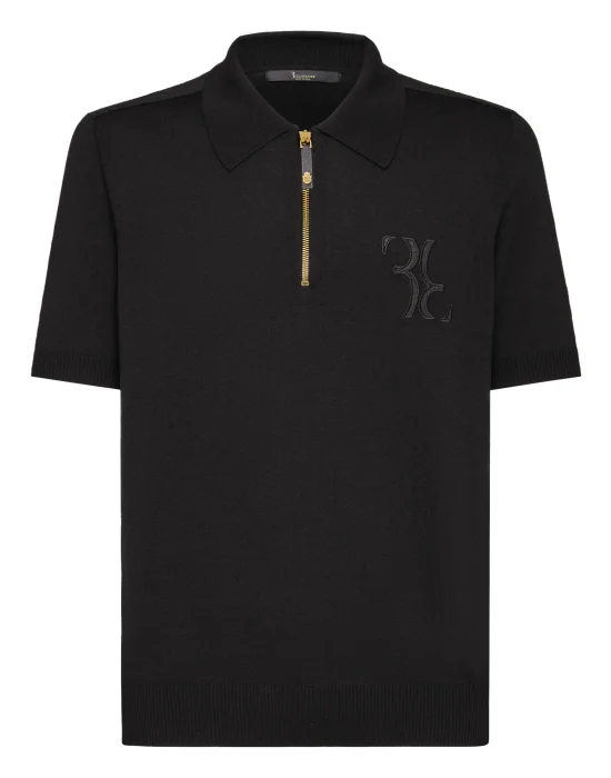 Pullover zip mock Double B