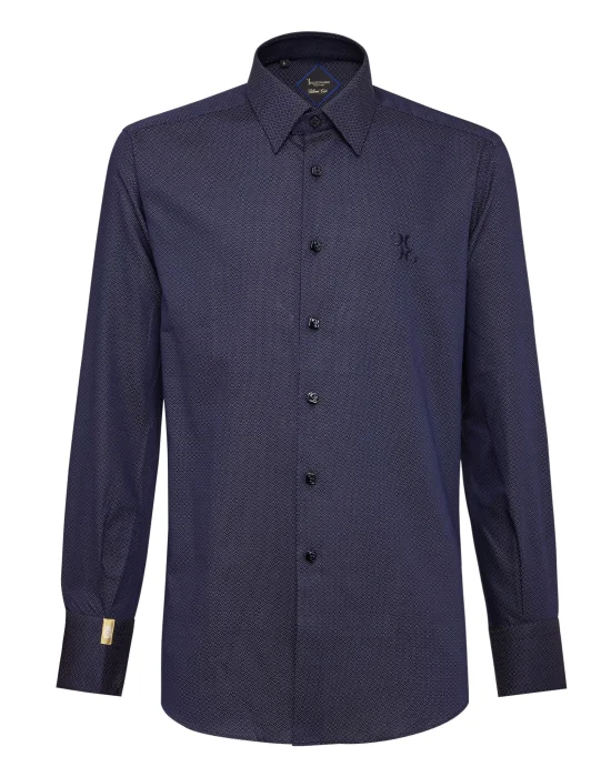 Shirt Silver Cut LS/Milano Double B