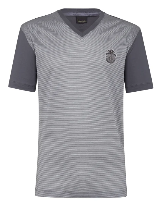 T-shirt V-Neck SS Crest
