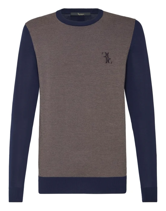 Pullover Round Neck LS Double B