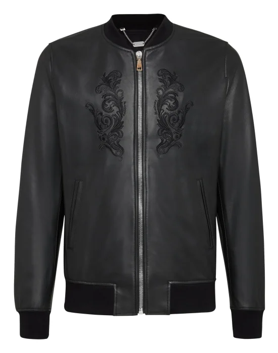 Leather Bomber Baroque