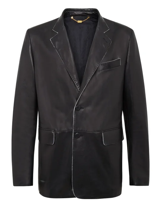 Leather Blazer Elegant