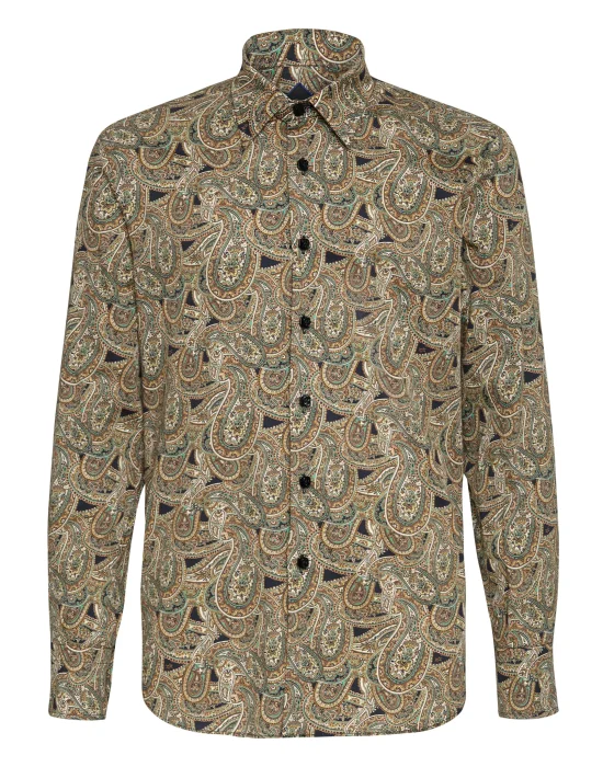 Shirt Gold Cut LS/Milano Paisley