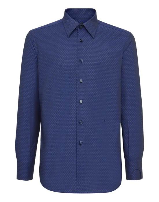 Shirt Silver Cut LS/Milano Flowers
