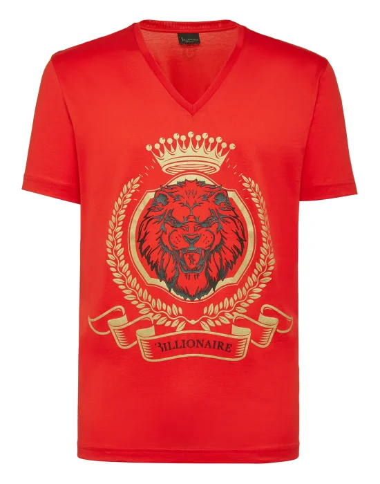 T-shirt V-Neck SS Lion