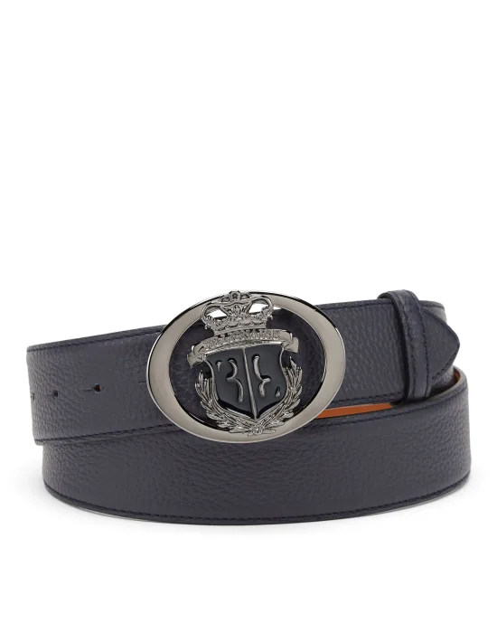 Deer Print Leather Belt