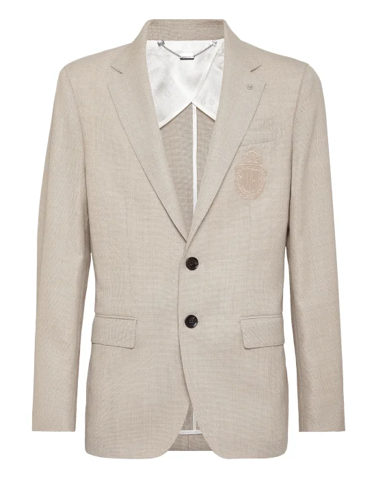 Wool Silk Linen Blazer