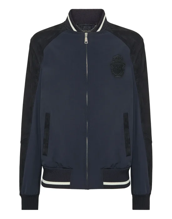 Cotton/Suede Jacket LS