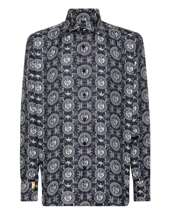 Silk Shirt Gold Cut LS