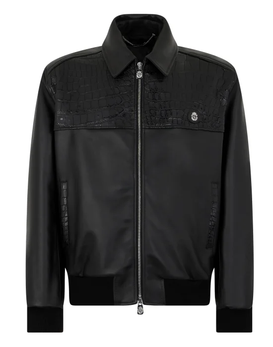 Bomber Coster Jacket Croco Inserts