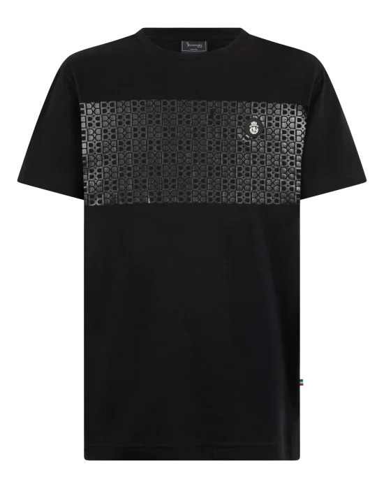 Round Neck T-Shirt Stripe Monogram