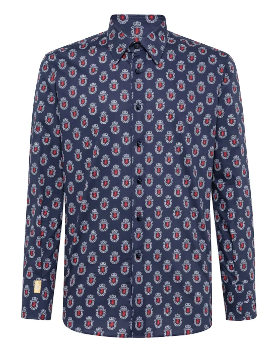 Shirt Silver Cut LS/Milano Lion