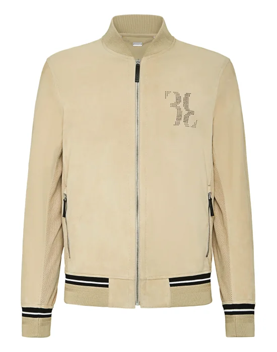 Leather Bomber Double B